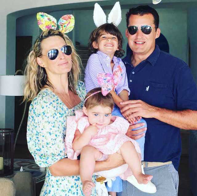 Molly Sims and family posed in their Easter headbands.