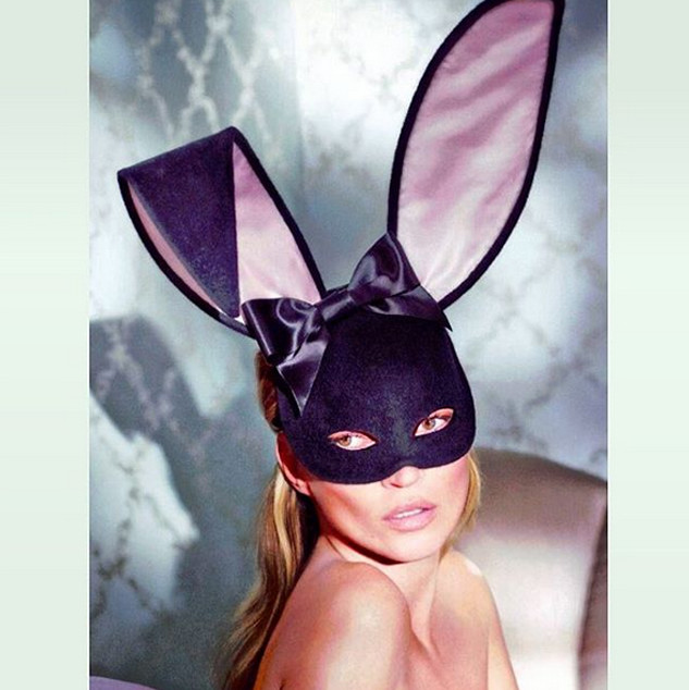Poppy Delevingne paid tribute to Kate Moss in Playboy while wishing her fans a happy holiday.