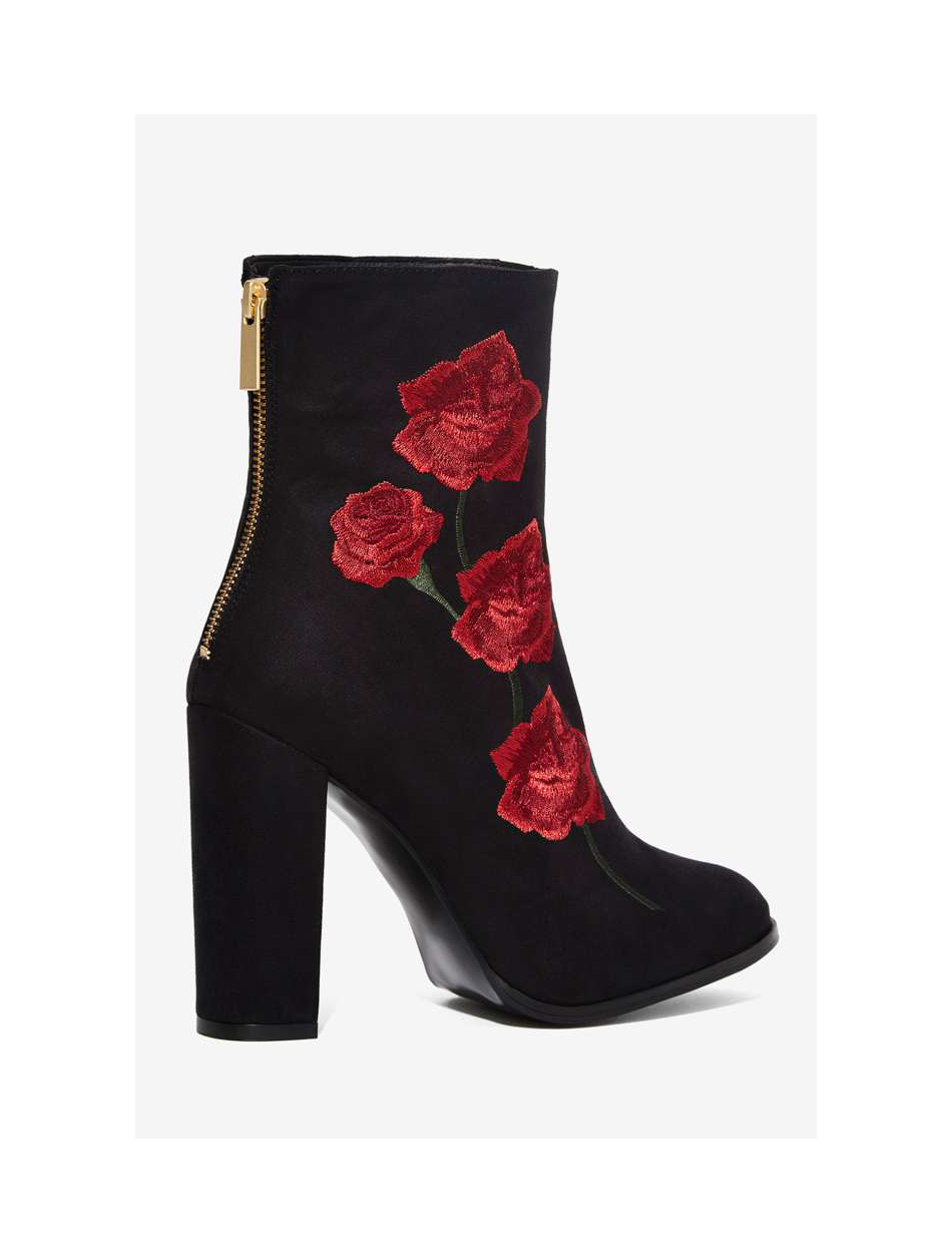 Embroidered Suede Boot, $288, from Nasty Gal