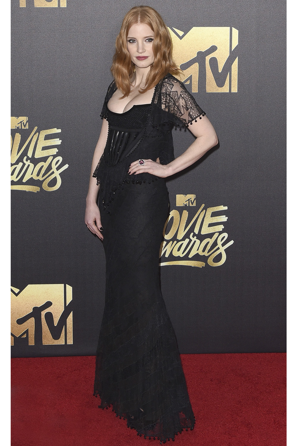 Jessica Chastain at the MTV Movie Awards.