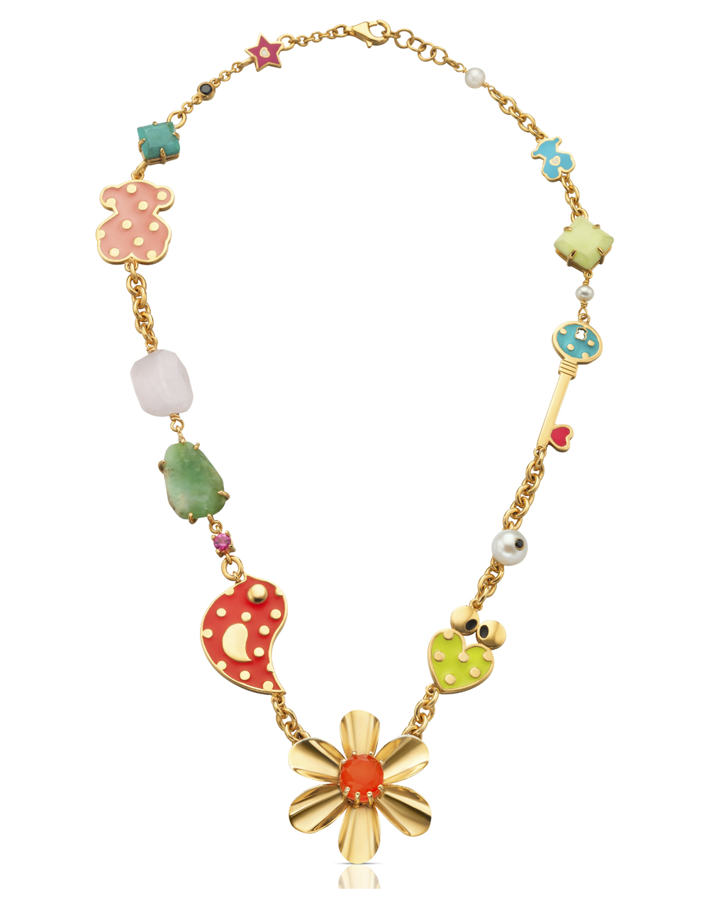 Necklace, $840, by Tous.