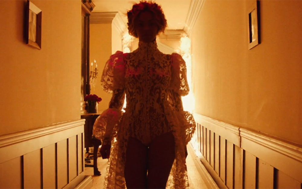 Beyonce wears a creation by stylist Marni Senofonte