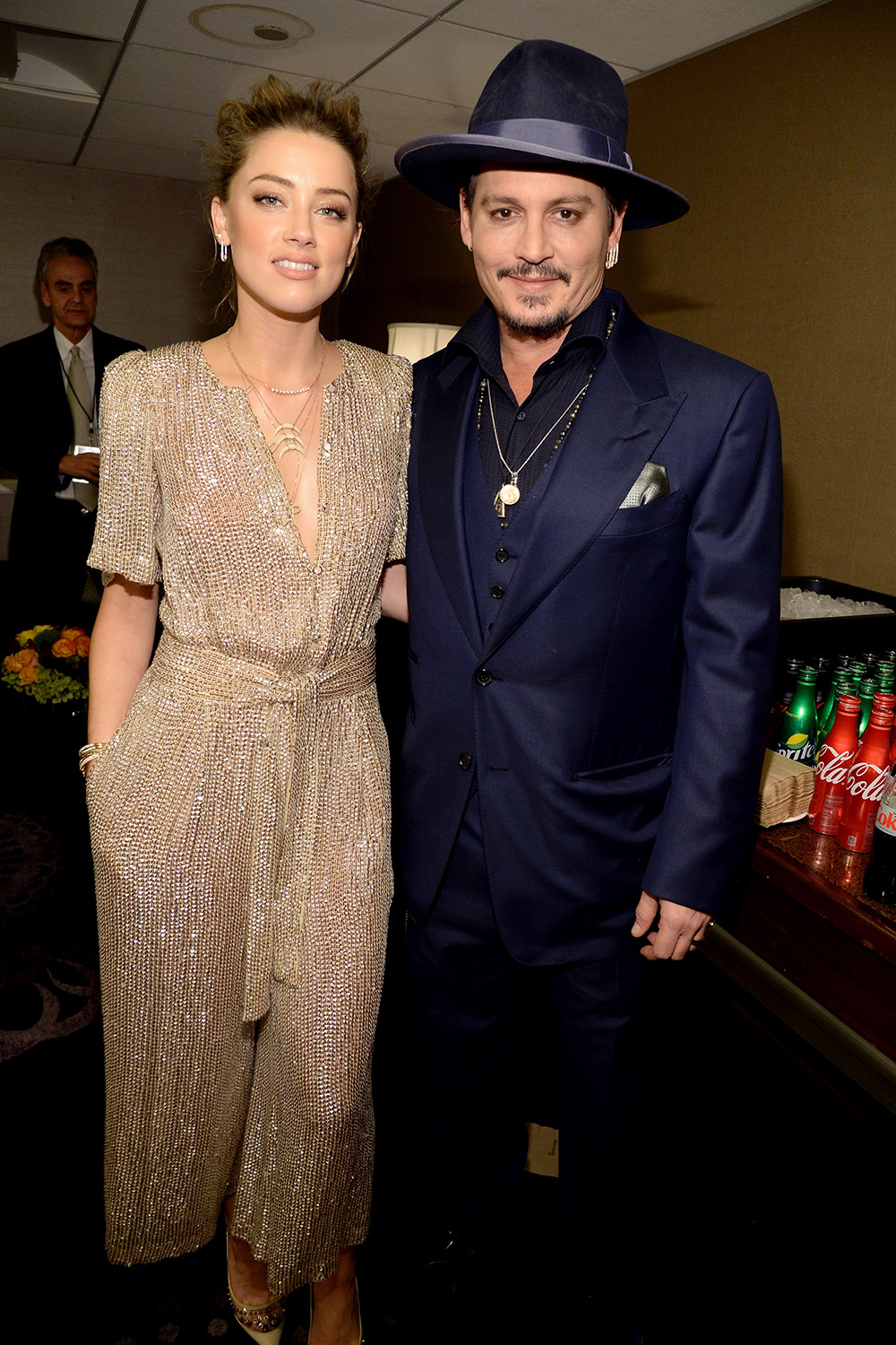 Amber and Johnny at the 19th Annual Hollywood Film Awards at The Beverly Hilton Hotel in November, 2015.