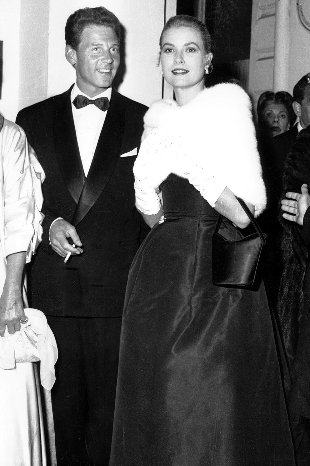 Jean-Pierre Aumont and Grace Kelly, 1955.