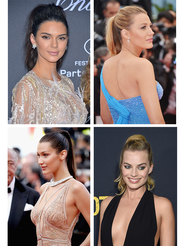 Celebrity high ponytails