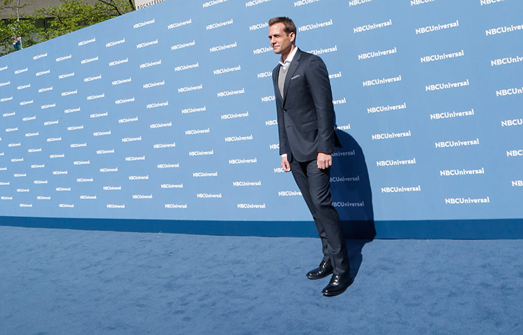 Gabriel Macht wearing Working Style at NBC Upfronts