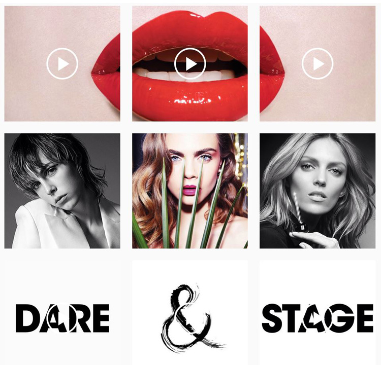 YSL's new Dare and Stage magazine on Instagram.