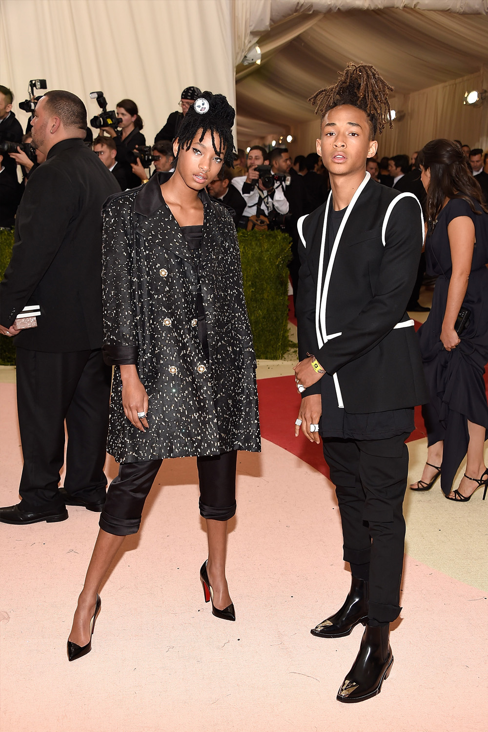 Jaden Smith in Louis Vuitton and Willow Smith in Chanel
