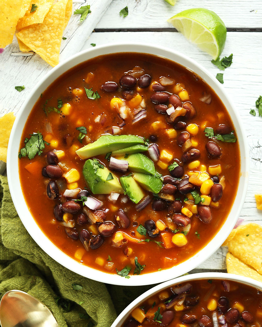 Chipotle black bean tortilla soup