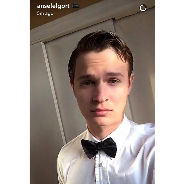 Ansel Elgort, Snapchat.