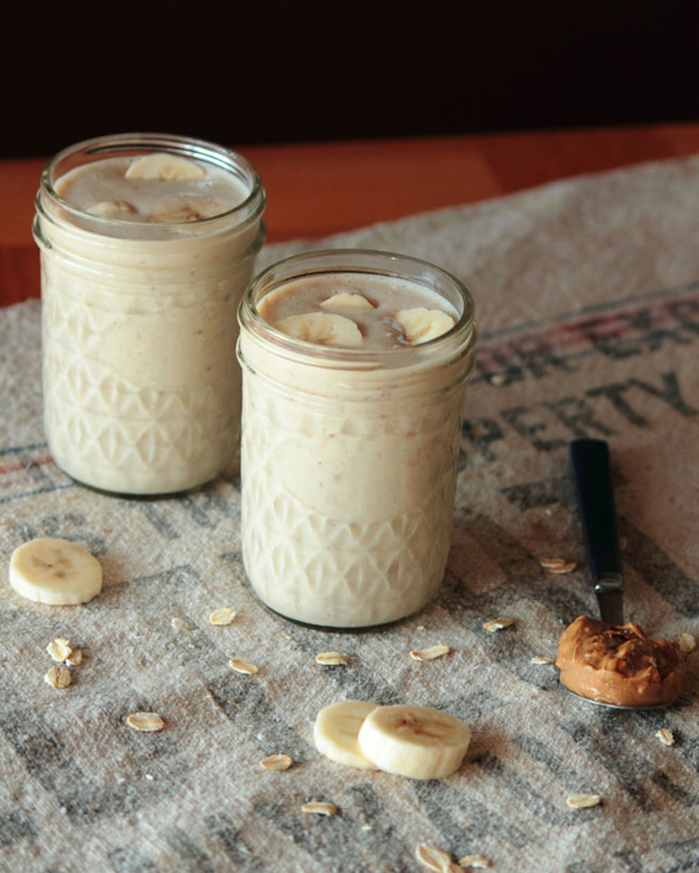 Banana peanut butter protein smoothie from Pastry Affair