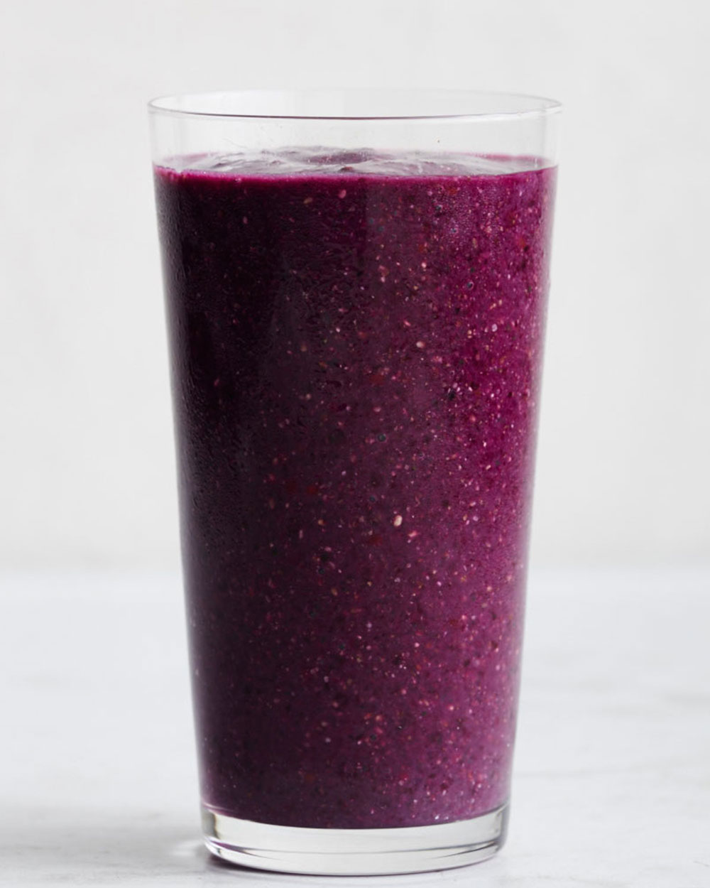 Berry, beet, mint, lime and chia seed smoothie from Bon Appetit