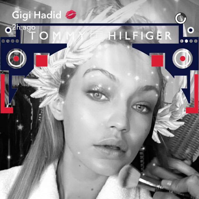 Gigi Hadid, Snapchat.