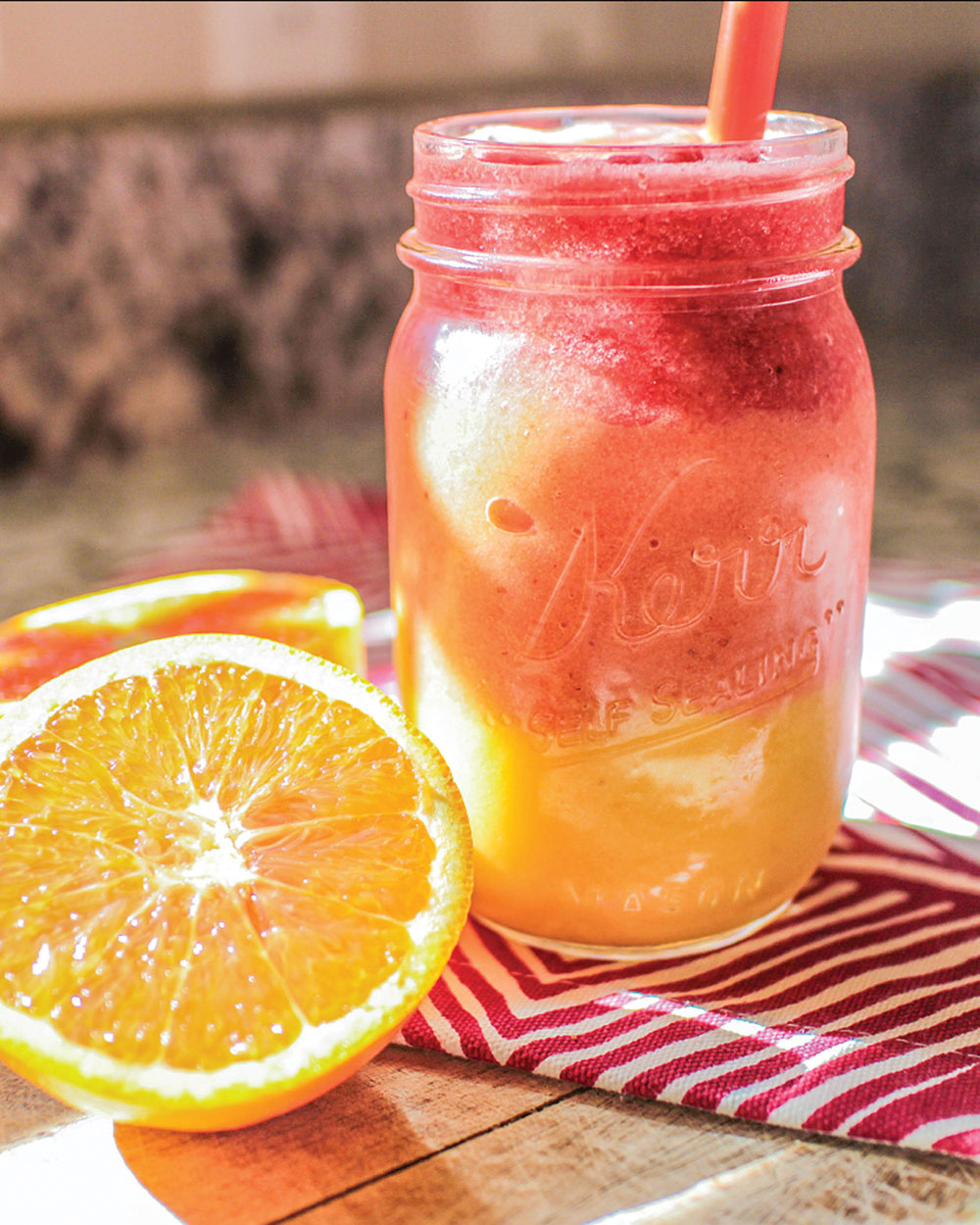 Paleo tropical sunrise smoothie from American Expeditioners