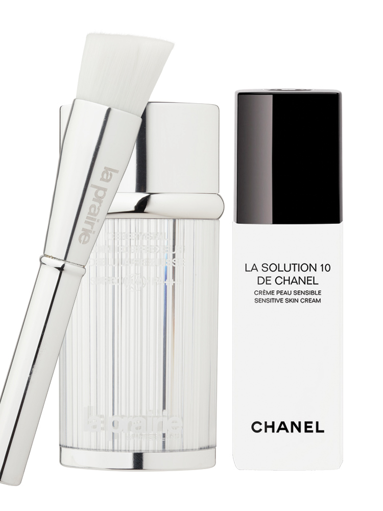 La Prairie Cellular Swiss Ice Crystal Transforming Cream, Chanel La Solution 10 de Chanel