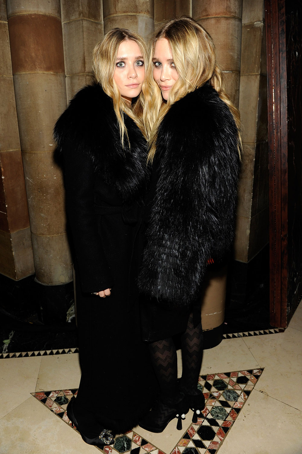 Mary-Kate and Ashley Olsen at the WWD @ 100 Anniversary Party in 2010