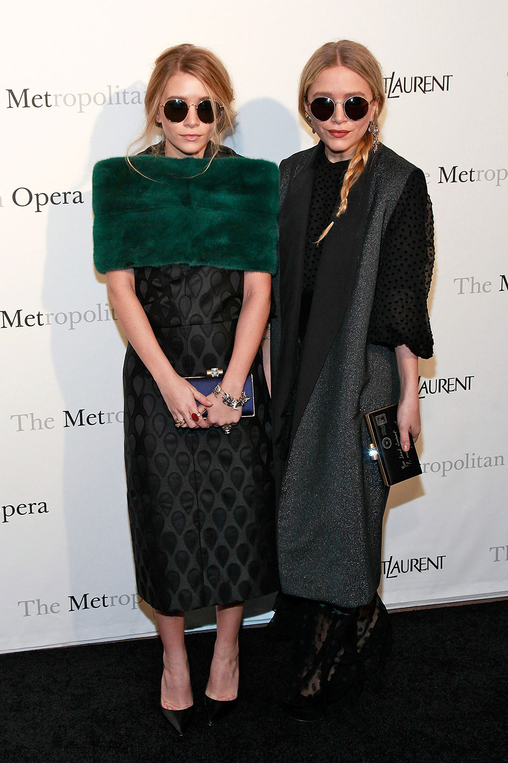 Mary-Kate and Ashley Olsen at the Metropolitan Opera's gala premiere of Rossini's 'Le Comte Ory' in 2011