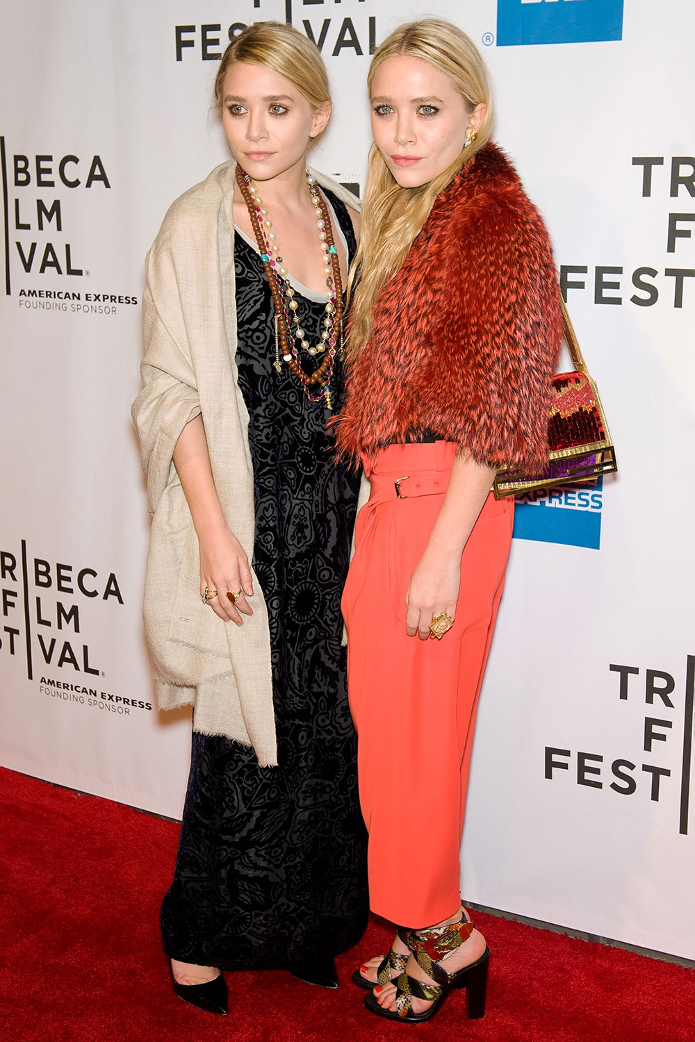 Mary-Kate and Ashley Olsen at the premiere of 'The Union' during the 10th annual Tribeca Film Festival in 2011