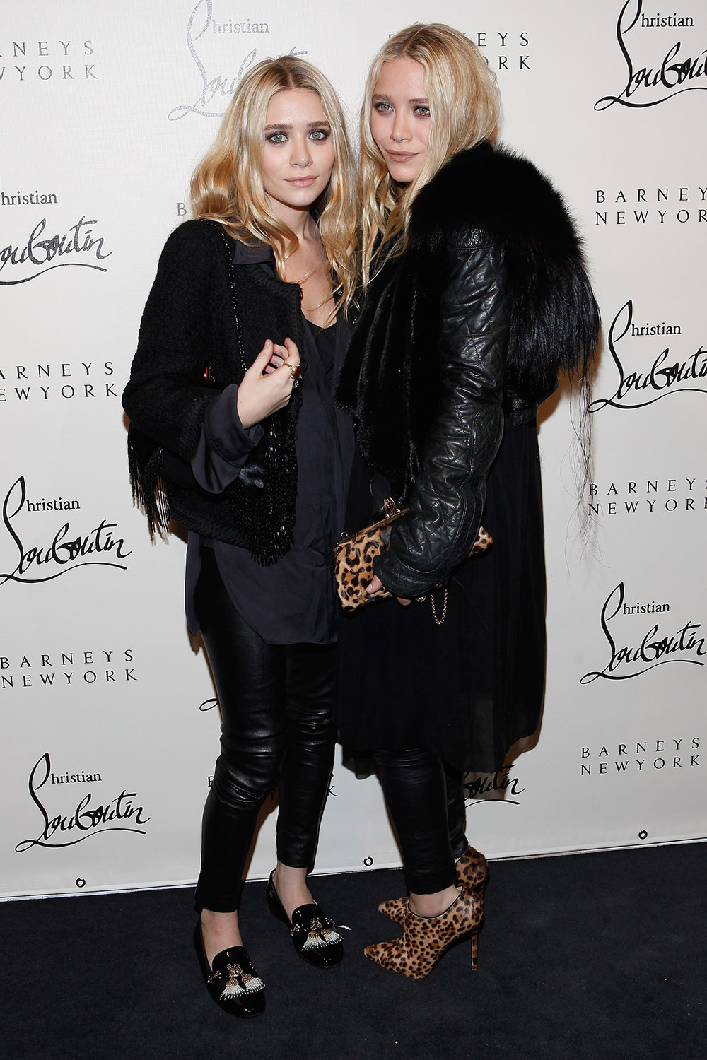 Mary-Kate and Ashley Olsen at the Christian Louboutin Cocktail party in 2011