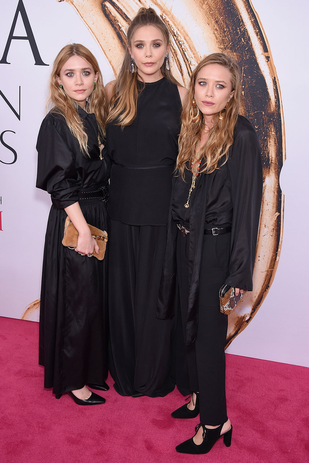 The Olsen sisters channel their inner witchy vibes at the CFDA Awards in New York.