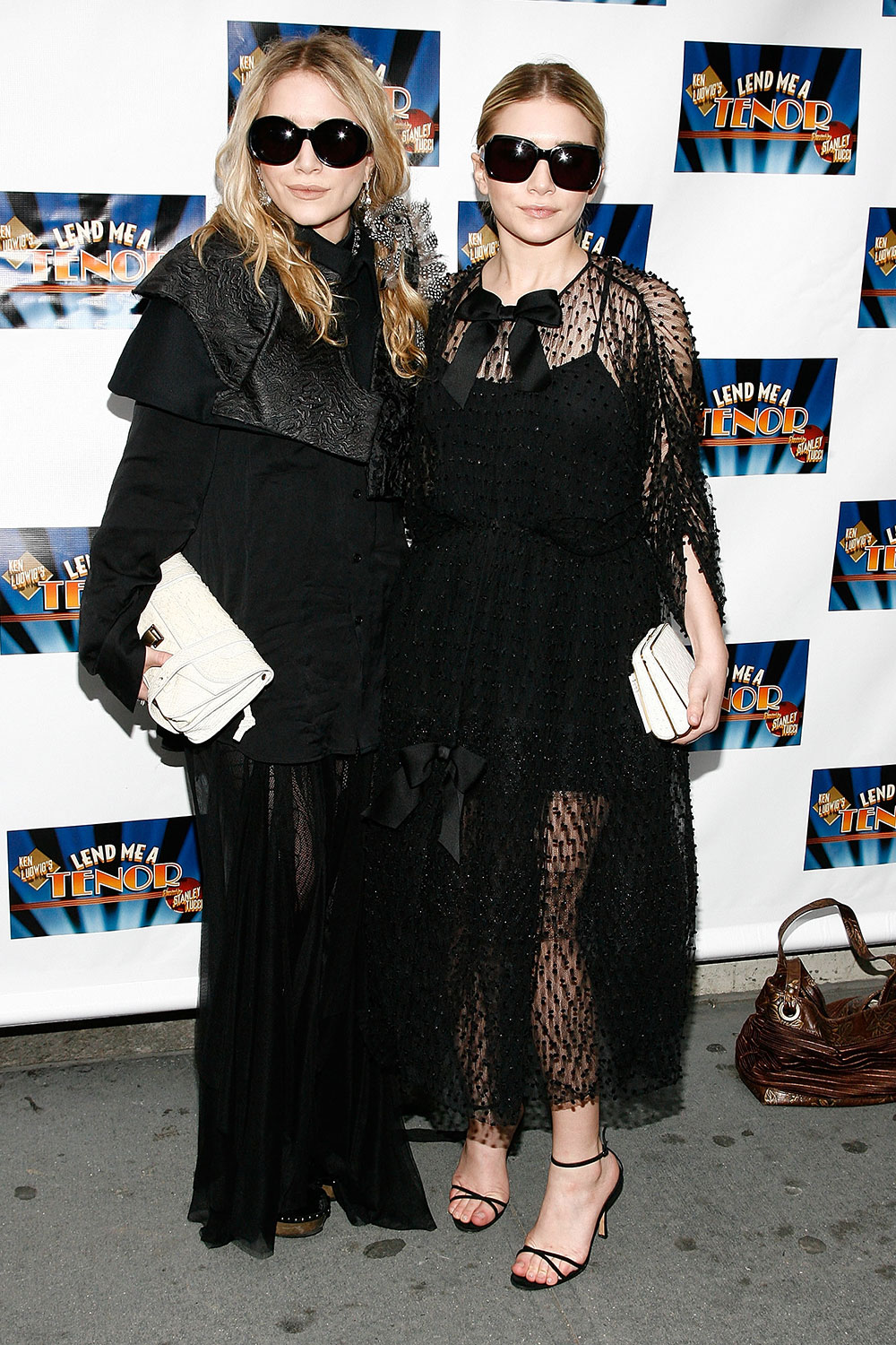Mary-Kate and Ashley Olsen at the opening night of 'Lend Me A Tenor' on Broadway in 2010