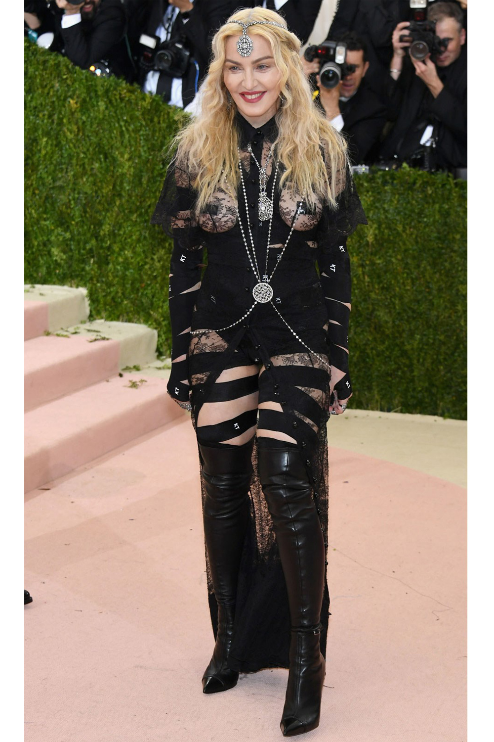 Madonna arrives at the 2016 Met Gala in New York.