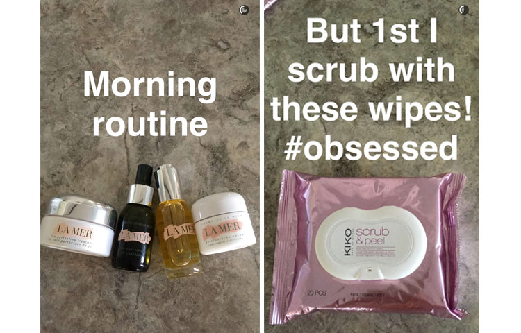 kim kardashian morning beauty routine