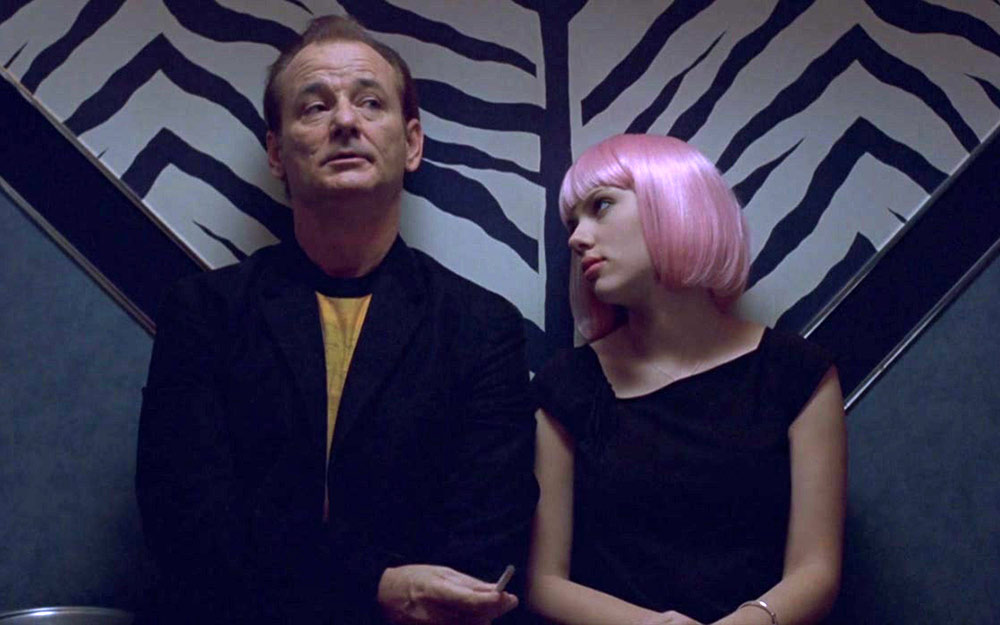 Bill Murray and Scarlett Johansson as Bob and Charlotte in Lost in Translation