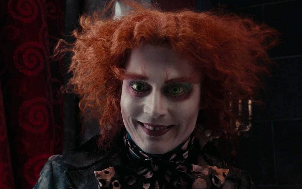 Johnny Depp as The Mad Hatter in Tim Burton's Alice in Wonderland