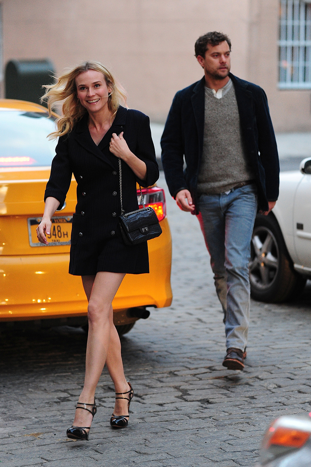 Diane Kruger and Joshua Jackson are seen in the West Village on March 26, 2013 in New York City.
