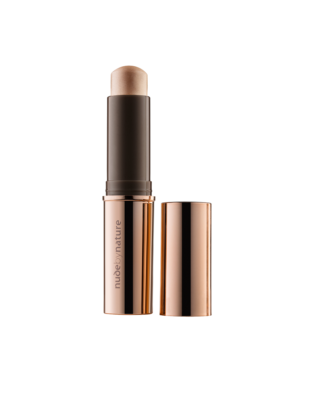 Nude by Nature’s Touch of Glow Highlight Stick, $30, makes strobing a cinch. Run it across cheekbones, down the middle of the nose, cupids bow, and outer corners of brow, and blend with your fingertips