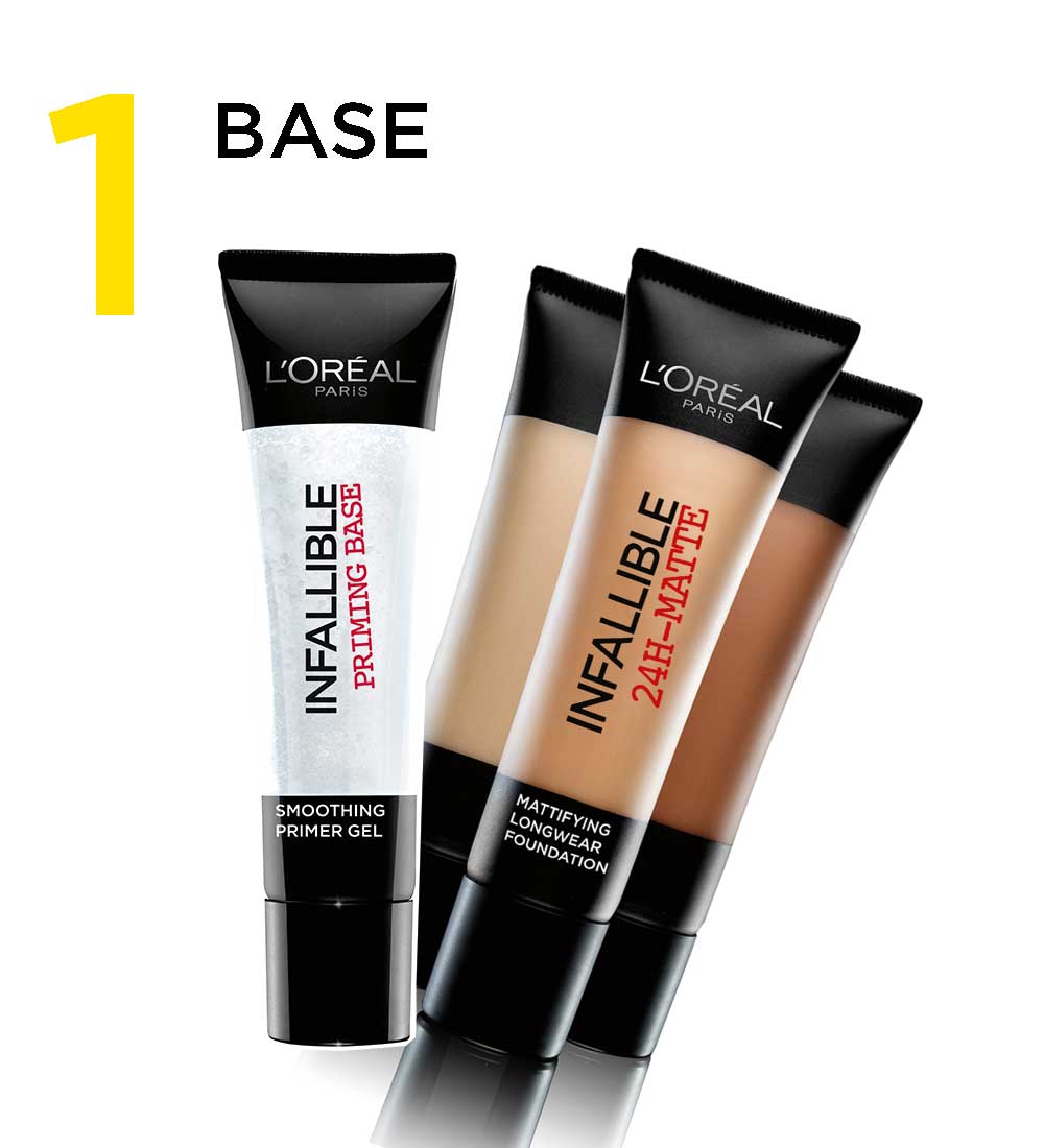L'Oreal Infallible Matte Priming Base and Infallible Matte Foundation