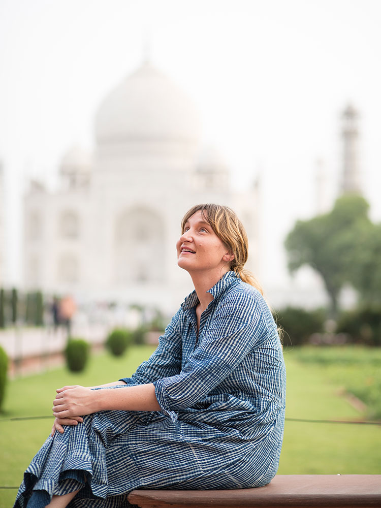 Arielle Mermin at Taj Mahal