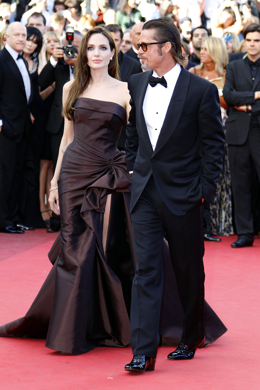 Brad Pitt and Angelina Jolie at the screening of The Tree of Life during the 64th Cannes Film Festival in 2011