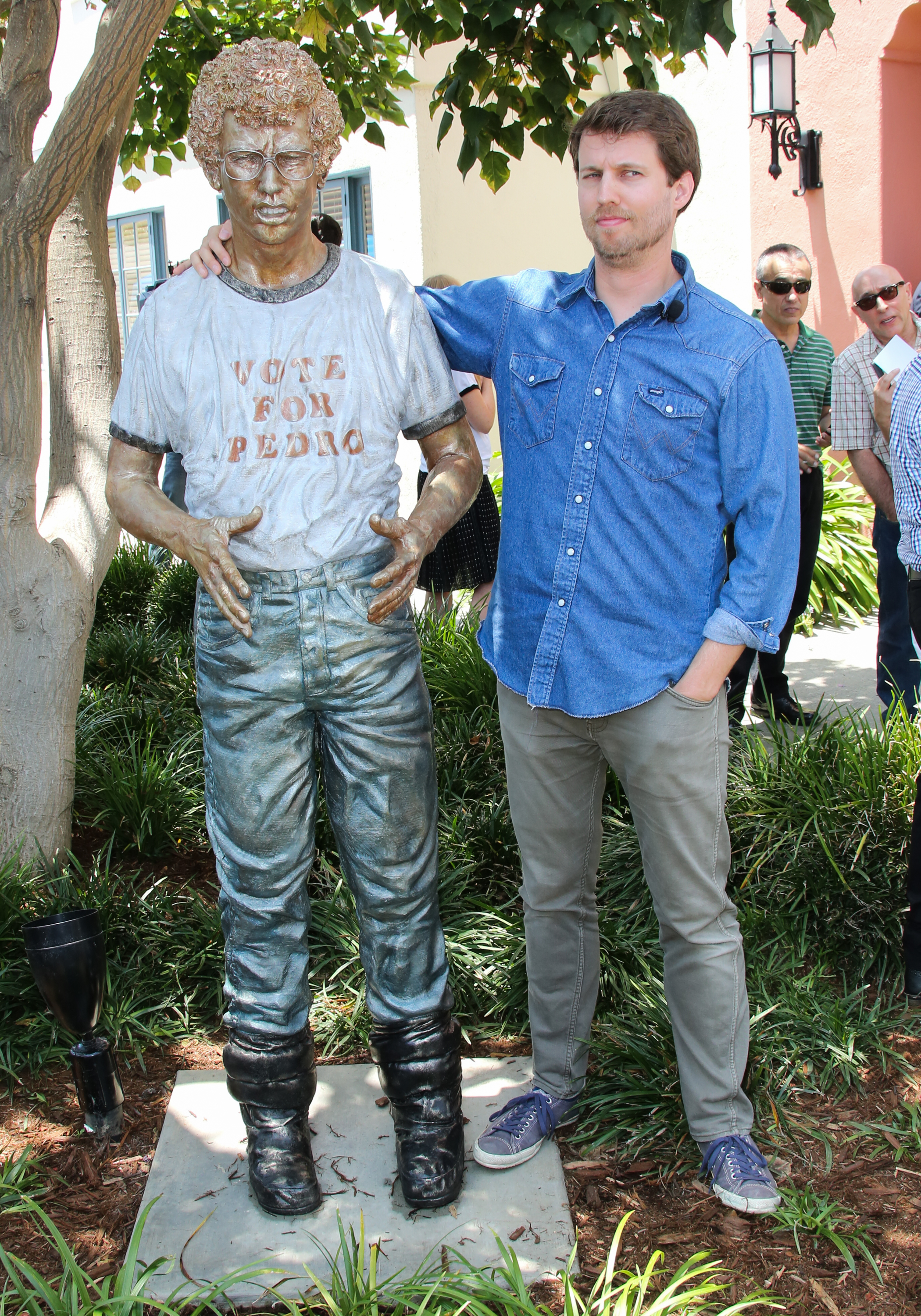 CENTURY CITY, CA - JUNE 09: Actor Jon Heder attends "Napoleon Dynamite" 10 sweet years Blu-Ray/DVD release and statue dedication at The Fox Studio Lot on June 9, 2014 in Century City, California. (Photo by Paul Archuleta/FilmMagic)