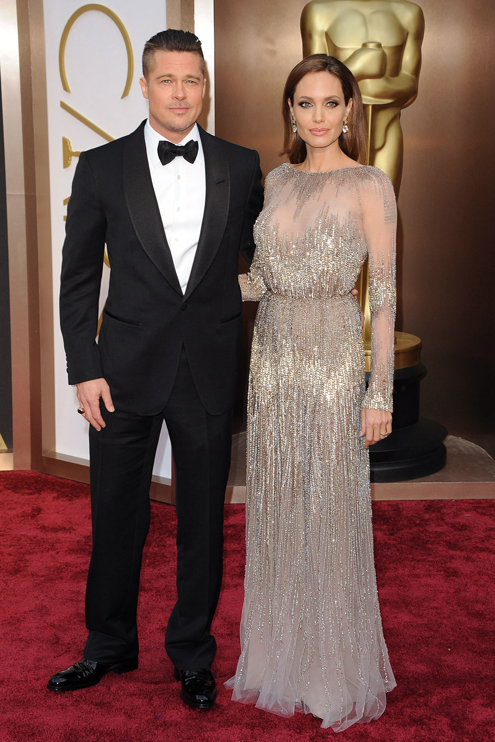 Brad Pitt and Angelina Jolie at the 86th Annual Academy Awards in 2014