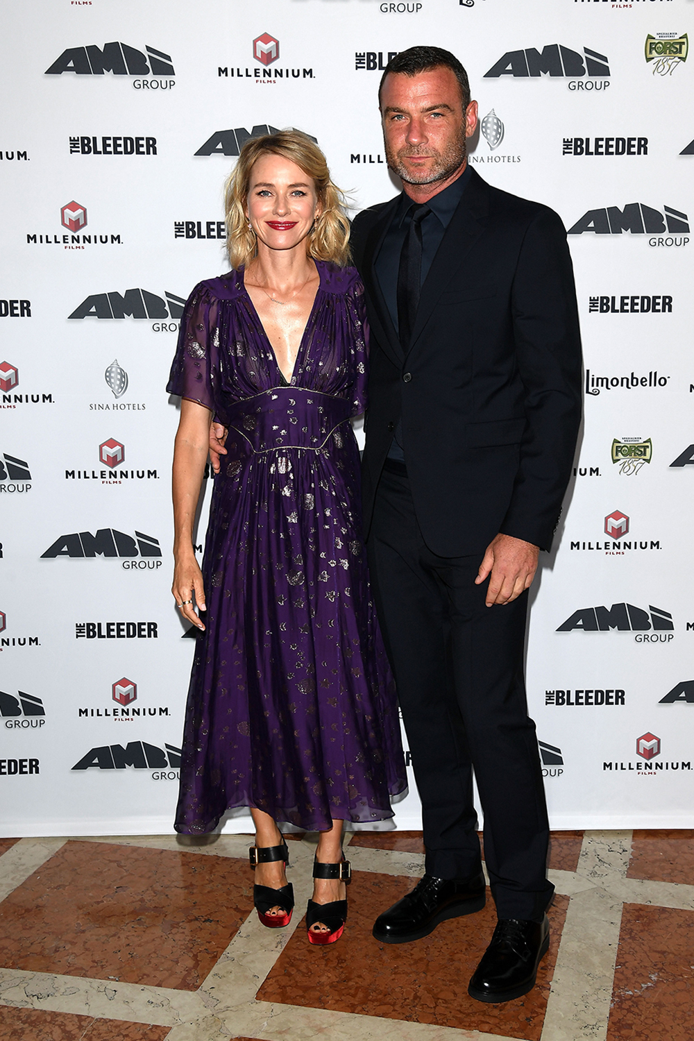 Naomi Watts and Liev Schreiber at the AMBI Exclusive Dinner in honor of their new film The Bleeder.