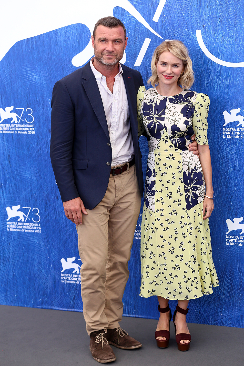 Naomi Watts and Liev Schreiber at photocall for their new film The Bleeder.