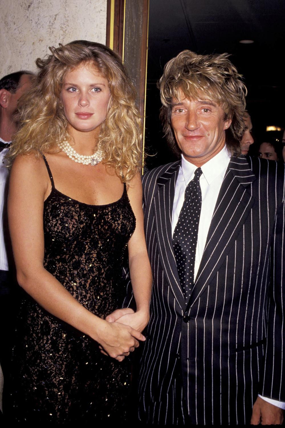 Rod Stewart married Kiwi model Rachel Hunter in 1990. The couple have two children Renee and Liam and divorced in 2006.