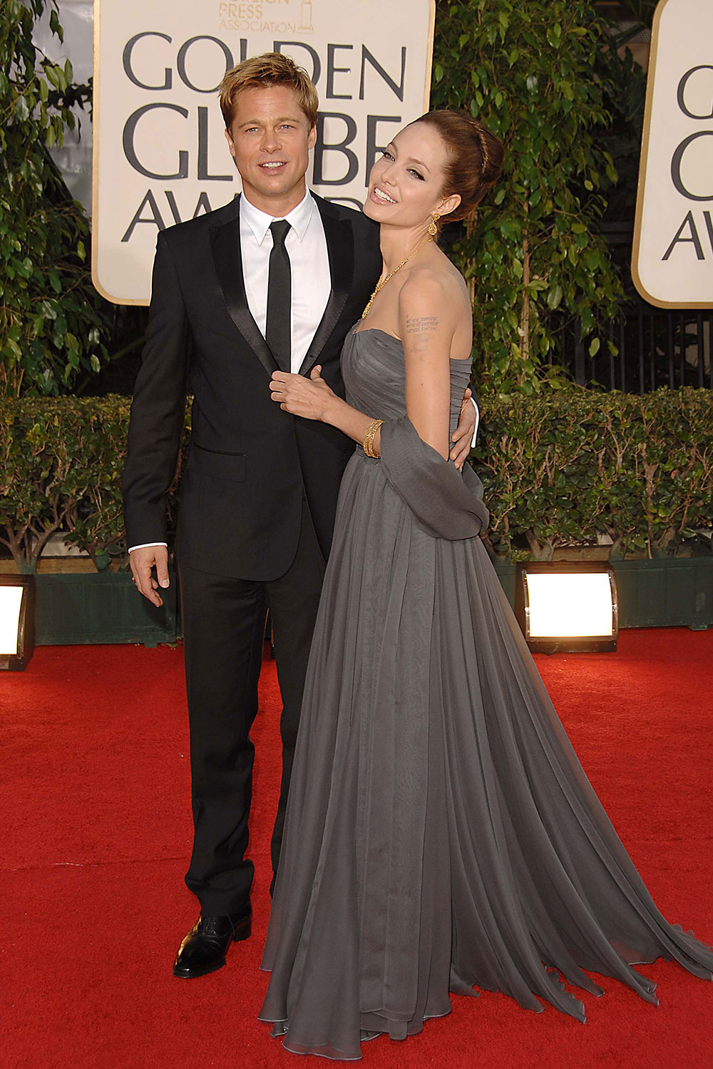 Brad Pitt and Angelina Jolie at the 64th Annual Golden Globe awards in 2007