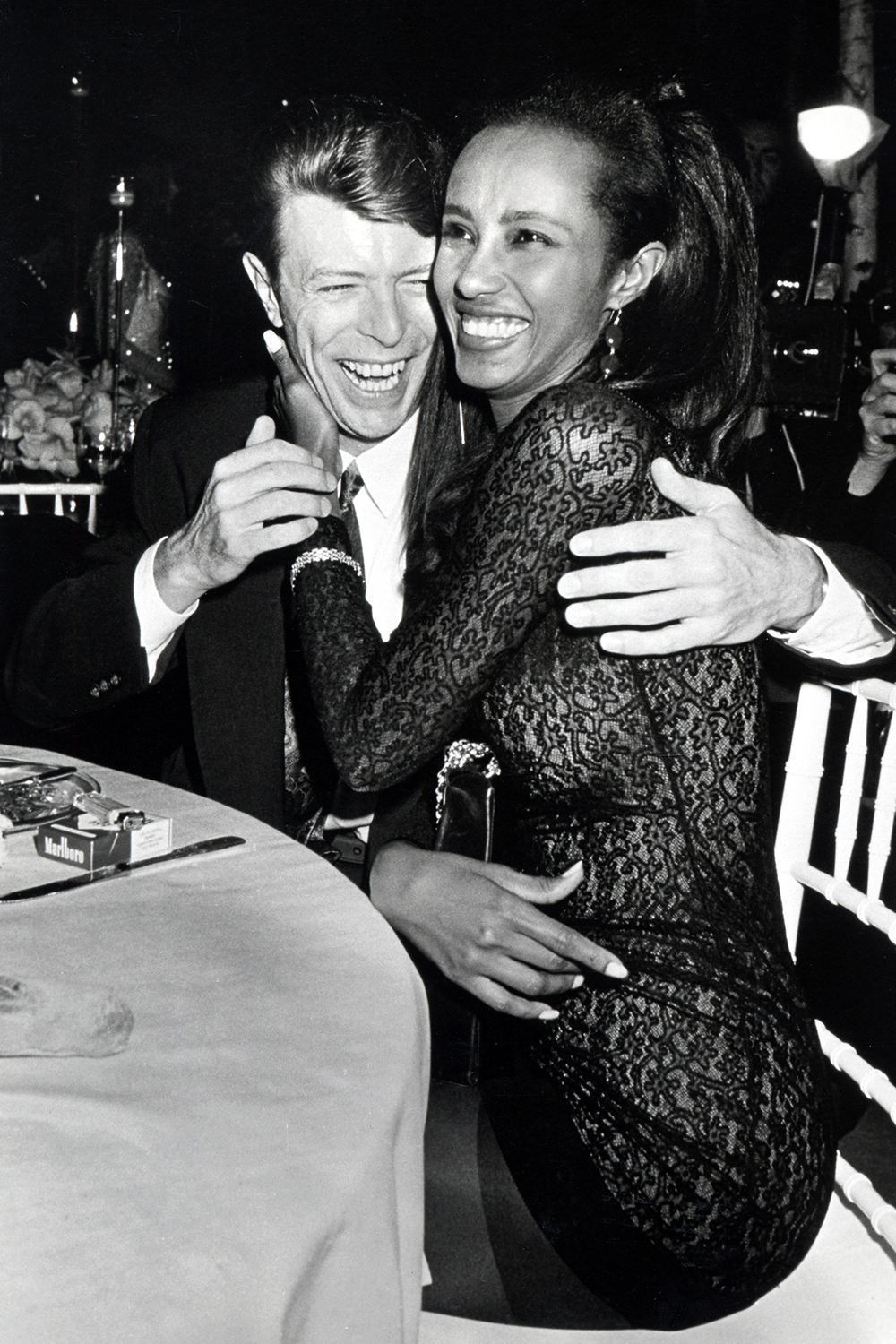 David Bowie married model Iman in a private ceremony in Switzerland in 1992. The couple have one daughter, Alexandria, who was born in 2000.