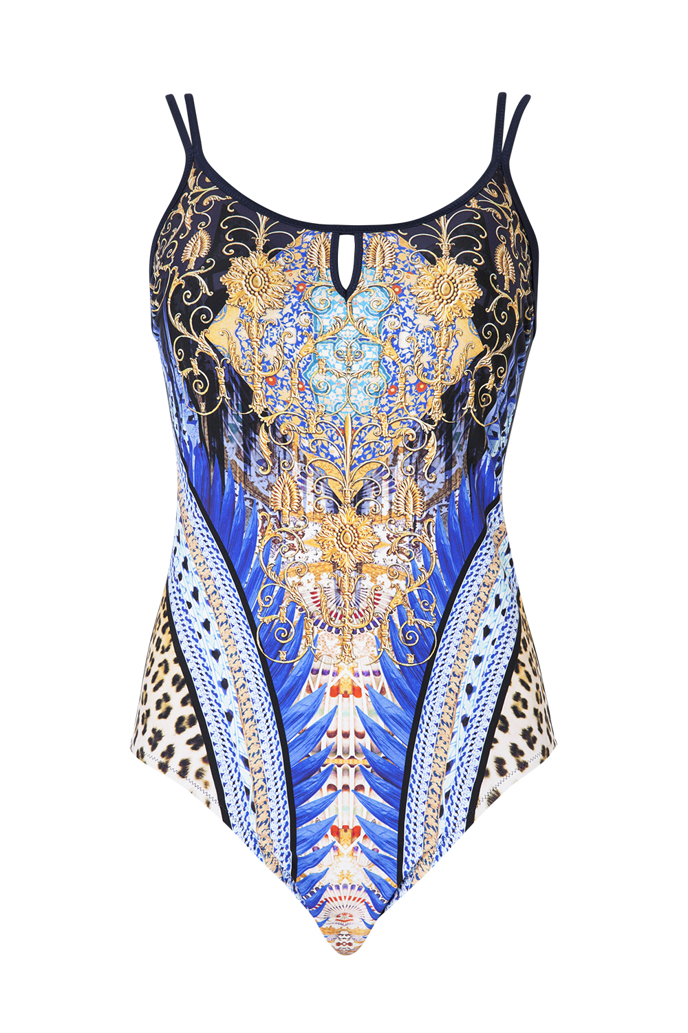 Swimsuit, $159, by Femme de la Mer.