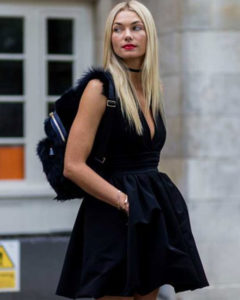 Jessica Hart at London Fashion Week