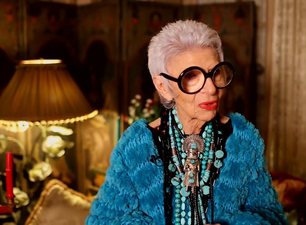 At age 95, Iris is known for her over-sized spectacles, beads and colourful prints and is luckily archiving her wardrobe with museums so future generations will also be inspired by her style. 