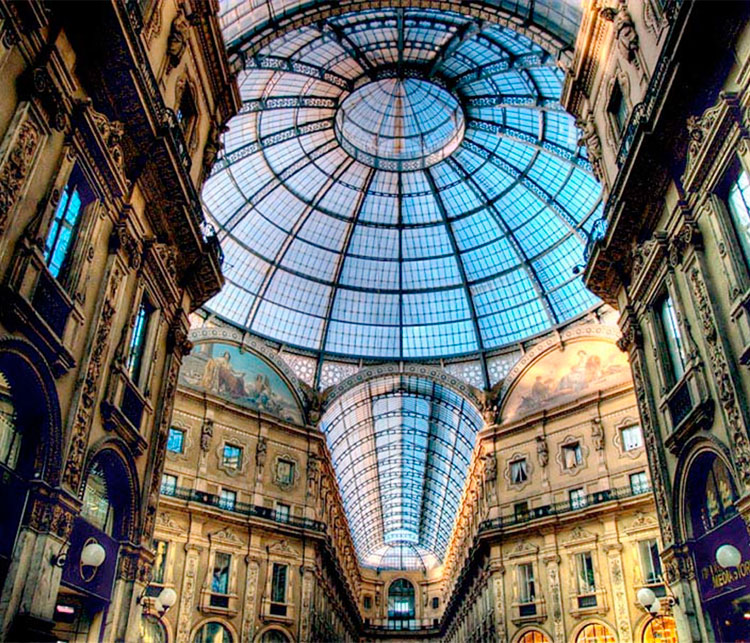 The Galleria Vittorio Emanuele II.