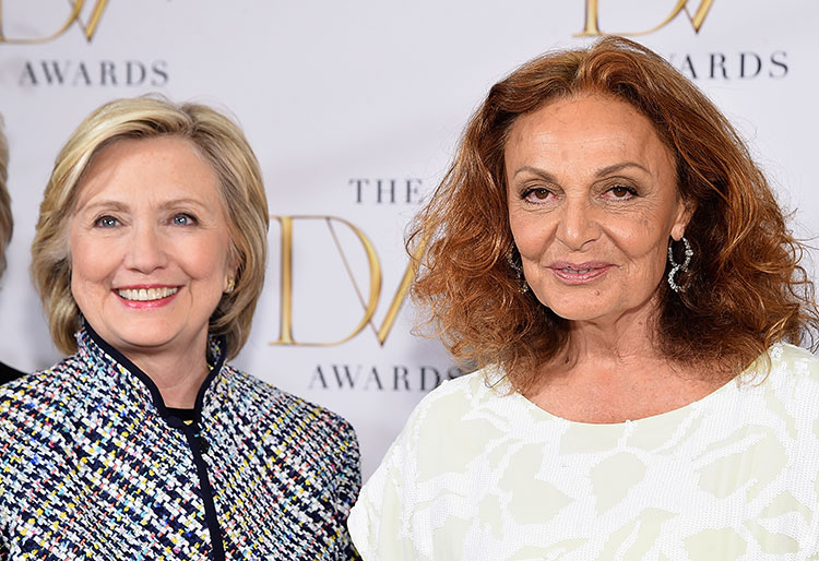 Hillary Clinton and Diane von Furstenberg