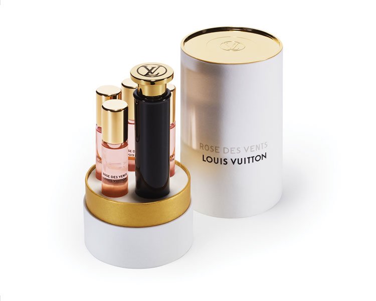 One of Louis Vuitton’s seven new fragrances, Rose des Vents