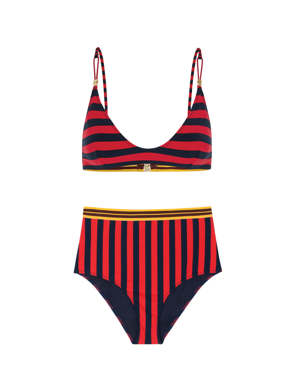 Stella McCartney bikini top, $179, and briefs, $179