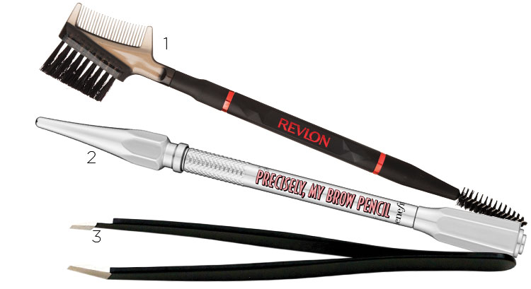 1. Revlon Lash & Brow Brush, $14.99. 2. Benefit Precisely, My Brow Pencil, $42. 3. The Brow Gal Tweezers, $54.95.