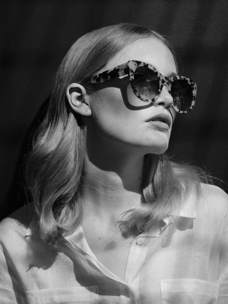 A model wearing Juliette Hogan Eyewear at the launch of the new brand extension in October.